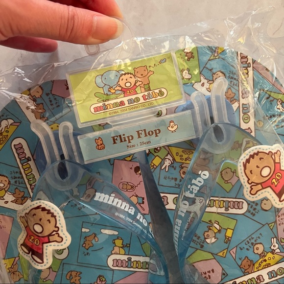 NWT Sanrio Minna No Tabo Flip Flops Sandals - Picture 6 of 6